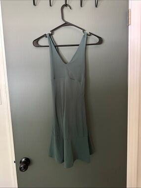 all in motion Sleeveless V-Neck Mini Dress in Sage